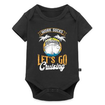 Cruise Ship Vacation Retro Vintage - Baby Premium short-sleeve bodysuit - black - Front