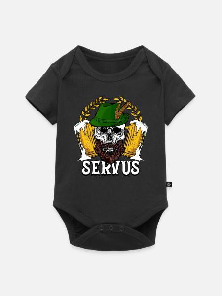 Servus - Baby Premium Kurzarmbody - Schwarz