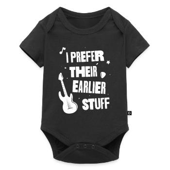 I Prefer Their Earlier Stuff - Baby Premium short-sleeve bodysuit - black - Front