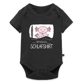 Chemise de couchage officielle Axolotl - Body à manches courtes Premium Bébé - noir - Devant