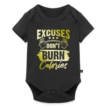 aller avec la foi - Body à manches courtes Premium Bébé - noir - Devant