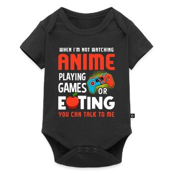 Anime Video Games Games Do Not Disturb - Baby Premium short-sleeve bodysuit - black - Front