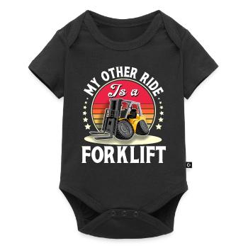 Forklift Driver Forklift Warehouseman - Baby Premium short-sleeve bodysuit - black - Front