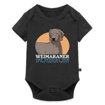 Weimaraner Dog Owner Dog Gift - Body à manches courtes Premium Bébé - noir - Devant