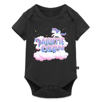 Aunt Mais | Unicorn Birthday | Unicorn Theme | - Baby Premium short-sleeve bodysuit - black - Front