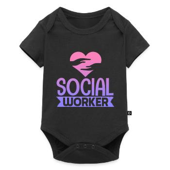 School Social Work Month - Baby Premium short-sleeve bodysuit - black - Front