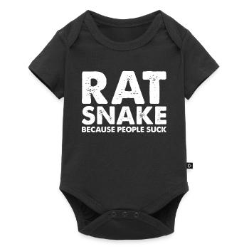 Les gens sucent les serpents-rats - Body à manches courtes Premium Bébé - noir - Devant