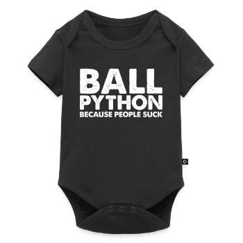 People suck king python snake - Baby Premium short-sleeve bodysuit - black - Front