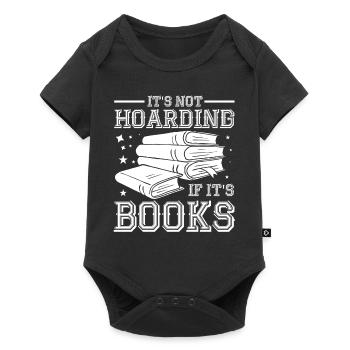 It doesn't stop when there are books book lovers worm - Baby Premium short-sleeve bodysuit - black - Front