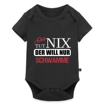 Erzgebirge Schwamme - Baby Premium Kurzarmbody - Schwarz - Vorne