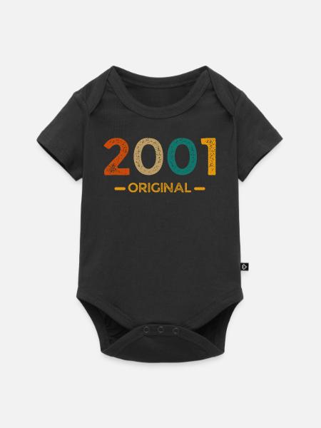 2001 Original - Baby Premium Kurzarmbody - Schwarz