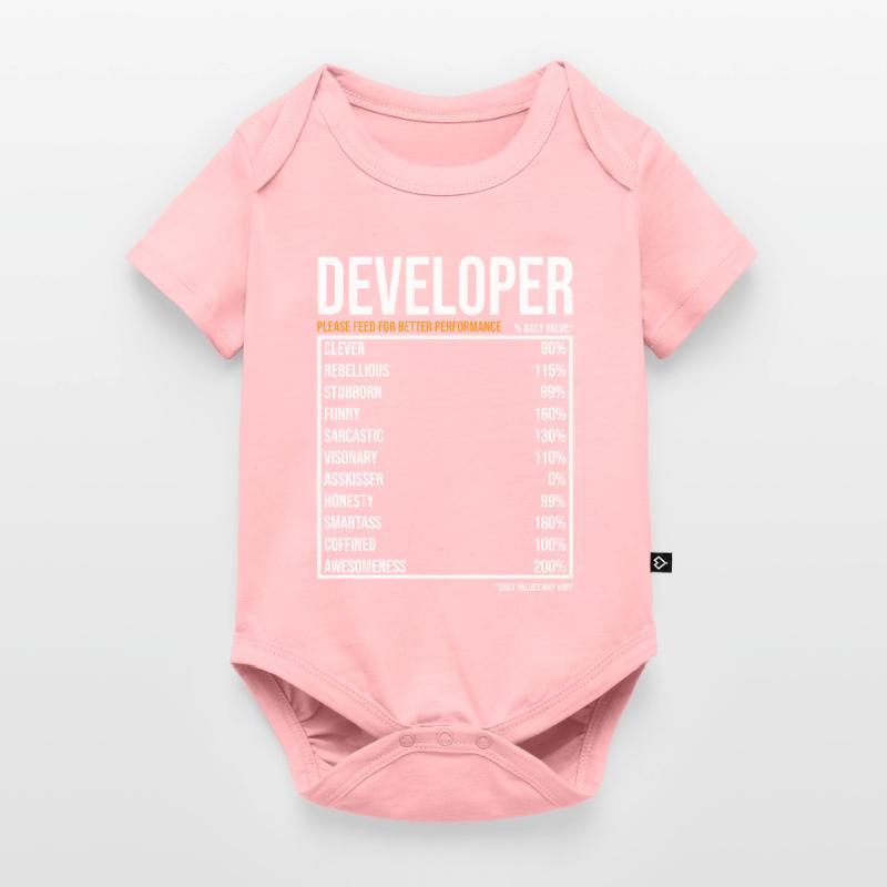 Developer Software Developer Computer Scientist Coder Baby Premium short-sleeve bodysuit