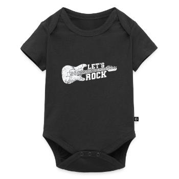 Let's Rock Music Style Genre Guitar Rock Band - Baby Premium short-sleeve bodysuit - black - Front