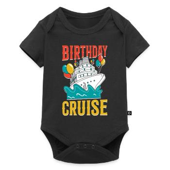 Cruise Ship Vacation Birthday - Baby Premium short-sleeve bodysuit - black - Front