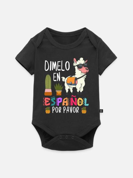 Spanischlehrer, Spanisch Unterrichten - Baby Premium Kurzarmbody - Schwarz