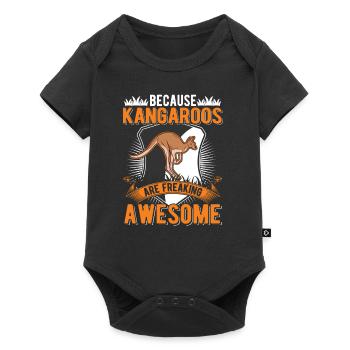 Because Kangaroos are freaking awesome Kangaroo - Baby Premium short-sleeve bodysuit - black - Front