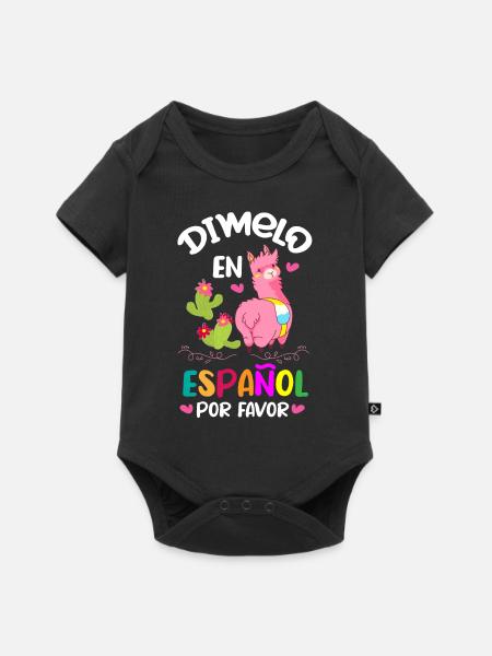 Spanischlehrer, Spanisch Unterrichten - Baby Premium Kurzarmbody - Schwarz