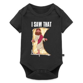 J’ai vu que Jésus Jésus cadeau - Body à manches courtes Premium Bébé - noir - Devant