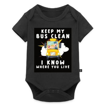 Funny School Bus Driver Appreciation anniversary - Baby Premium short-sleeve bodysuit - black - Front