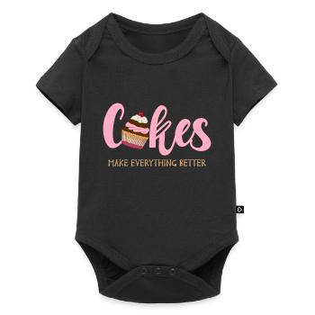 Cuisson gâteau Boulanger Confiseur - Body à manches courtes Premium Bébé - noir - Devant