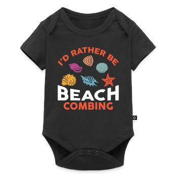 Dirt Fishing - I'd Rather Be Beachcombing - Baby Premium short-sleeve bodysuit - black - Front