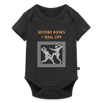 Antike Griechische Mythologie und Griechisches - Baby Premium Kurzarmbody - Schwarz - Vorne