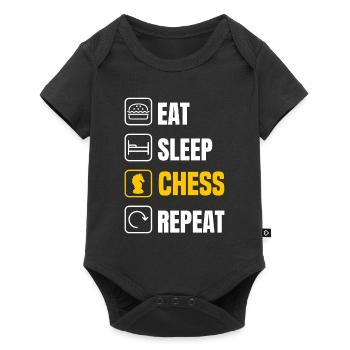 Funny Chess Player Chess Player Gift - Baby Premium short-sleeve bodysuit - black - Front