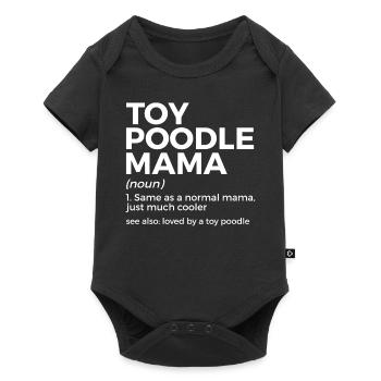 Pudel Hundebesitzer Geschenk - Baby Premium Kurzarmbody - Schwarz - Vorne