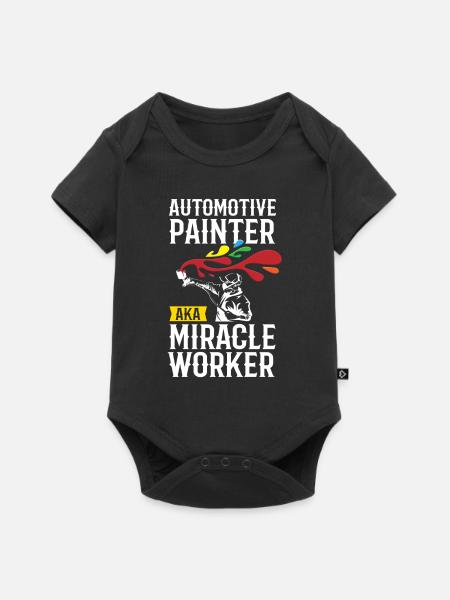 Painter Miracle Worker Lackierer - Baby Premium Kurzarmbody - Schwarz