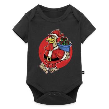 Christmas Ugly Christmas Poultry Xmas Chicken - Baby Premium short-sleeve bodysuit - black - Front