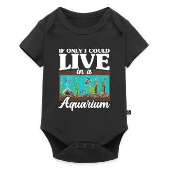 Funny Aquarist Aquarist Aquarium Gift - Baby Premium short-sleeve bodysuit - black - Front
