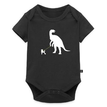 Cadeau pour propriétaire de chien caniche - Body à manches courtes Premium Bébé - noir - Devant