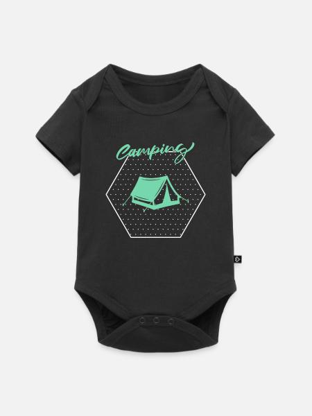 Campen - Baby Premium Kurzarmbody - Schwarz
