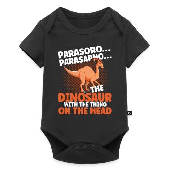 Parasaurolophus Dinosaur Lover Gift - Baby Premium short-sleeve bodysuit - black - Front