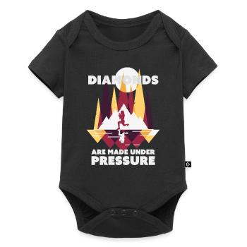 HIIT Diamonds - Baby Premium short-sleeve bodysuit - black - Front