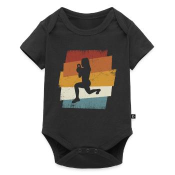 Retro HIIT - Baby Premium short-sleeve bodysuit - black - Front