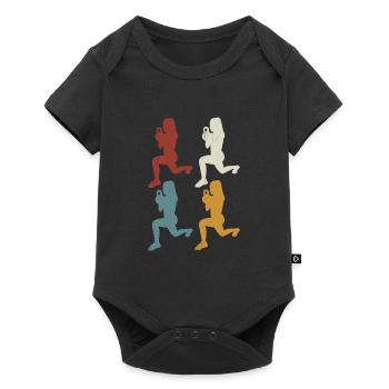 Retro HIIT - Baby Premium short-sleeve bodysuit - black - Front