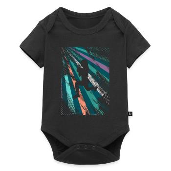 Retro HIIT - Baby Premium short-sleeve bodysuit - black - Front