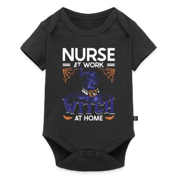 Infirmière au travail Witch Im - Body à manches courtes Premium Bébé - noir - Devant