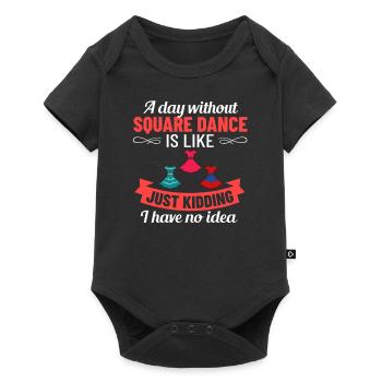 Square Dance Music Caller Folk Dance Dancer Usa - Baby Premium short-sleeve bodysuit - black - Front