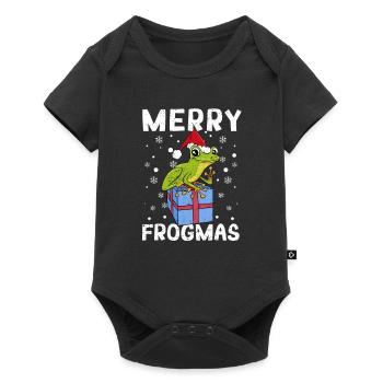 Merry Frogma's Christmas pajamas Santa Claus hat - Baby Premium short-sleeve bodysuit - black - Front