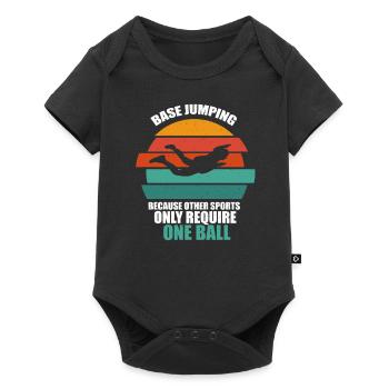 Base Jumping - Baby Premium short-sleeve bodysuit - black - Front