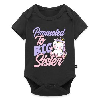 Offspring Girl Sister - Baby Premium short-sleeve bodysuit - black - Front
