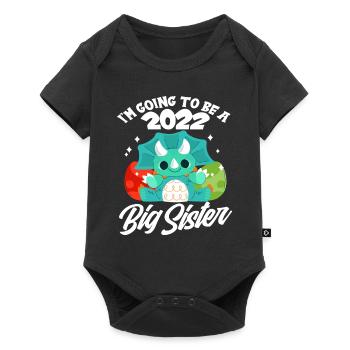 Dinosaure Enceinte Sœur Progéniture 2022 - Body à manches courtes Premium Bébé - noir - Devant
