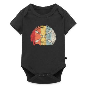 Kayak Paddle Rétro - Body à manches courtes Premium Bébé - noir - Devant