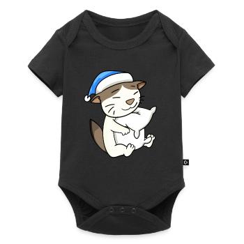 Chat race de chat RagaMuffin - Body à manches courtes Premium Bébé - noir - Devant