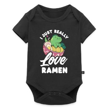 J’adore Simply Ramen Drôle Ramen Cadeau - Body à manches courtes Premium Bébé - noir - Devant