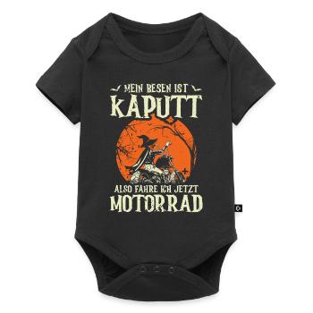 Mein Besen Ist Kaputt Also Fahre Ich Jetzt - Baby Premium Kurzarmbody - Schwarz - Vorne