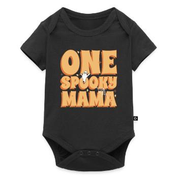 A spooky Halloween costume party under the - Baby Premium short-sleeve bodysuit - black - Front