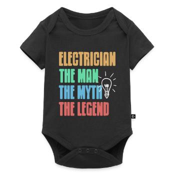 ELECTRICIAN The MAN The Myth The Legend Cool Retro - Baby Premium short-sleeve bodysuit - black - Front